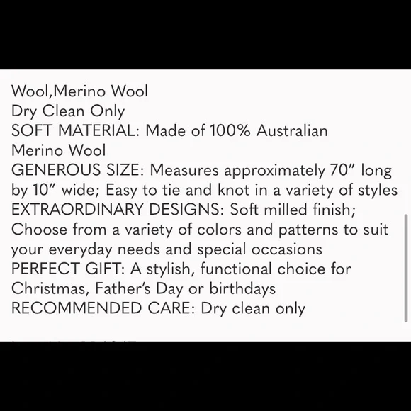 Men's 100% Australian Merino Vertical Stripe Scarf